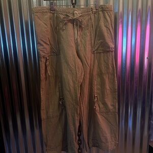 Free People Men's Beige Cargo Pants